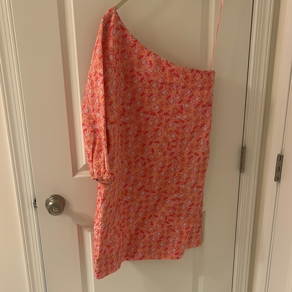 Floral One-Shoulder Dress